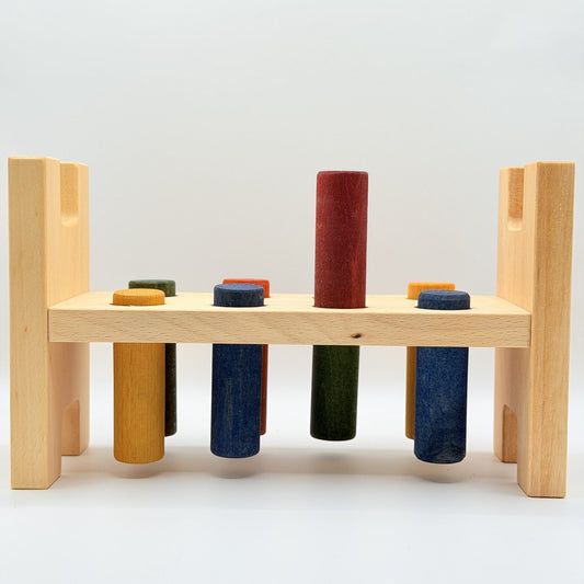 Wooden Story Hammerbræt i Træ - Regnbue