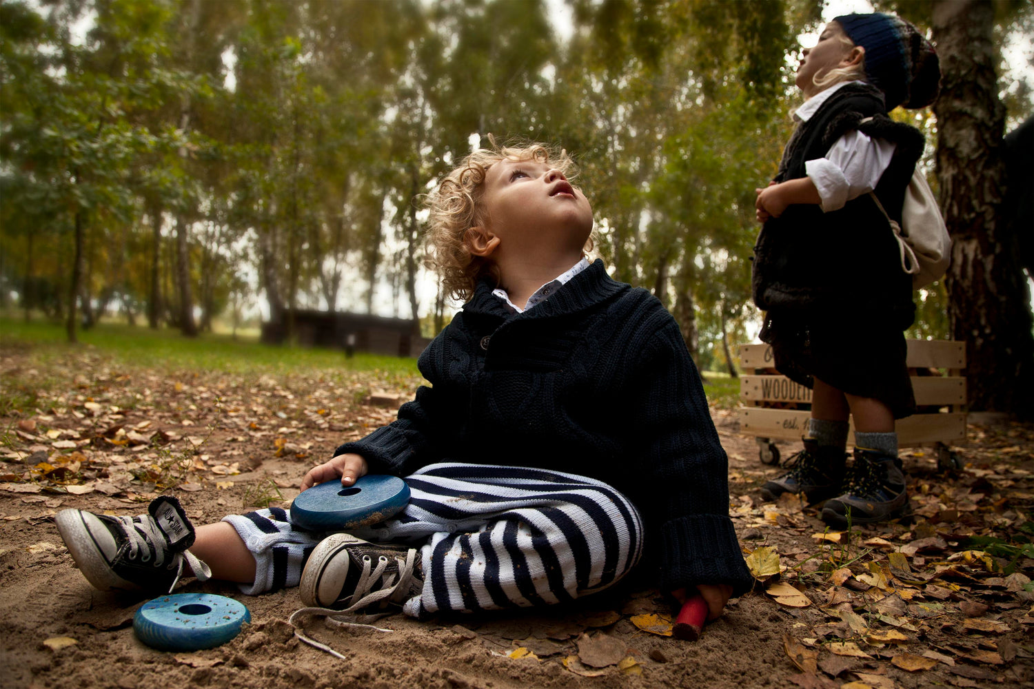 Wooden Story Montessori Stabletårn - Rund Regnbuepyramide