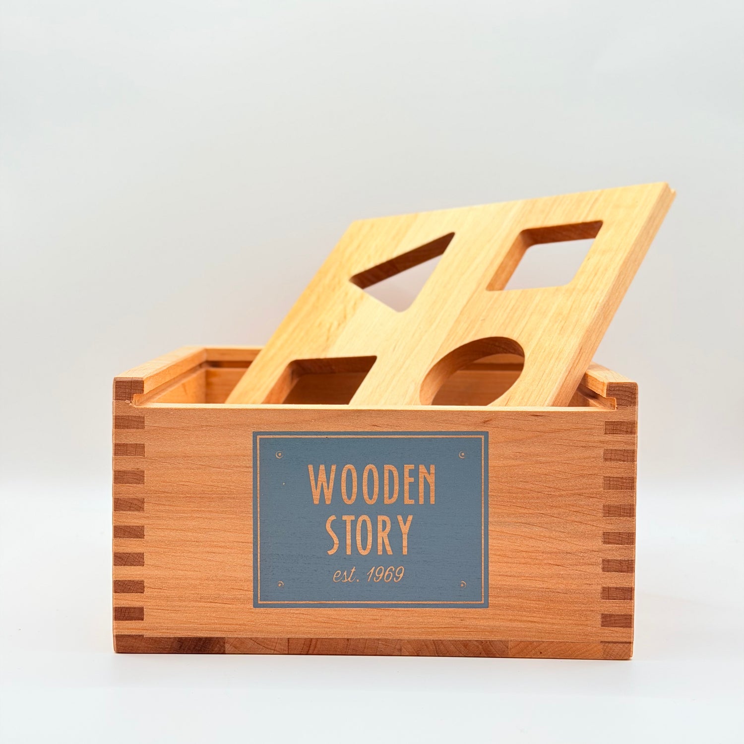 Wooden Story Puttekasse i Træ - Regnbue