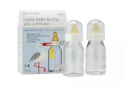 Natursutten glasflaske 110 ml 2-pak