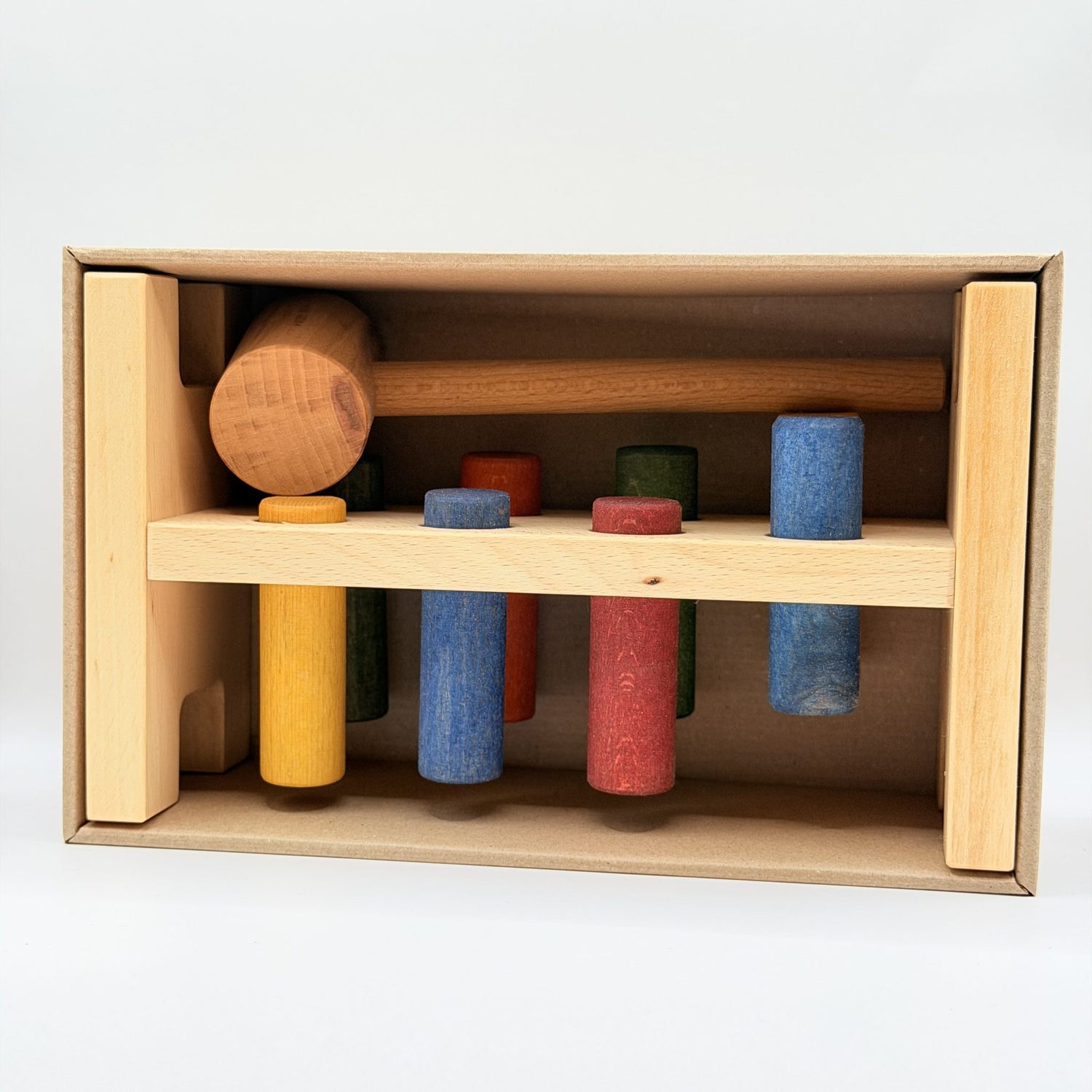 Wooden Story Hammerbræt i Træ - Regnbue